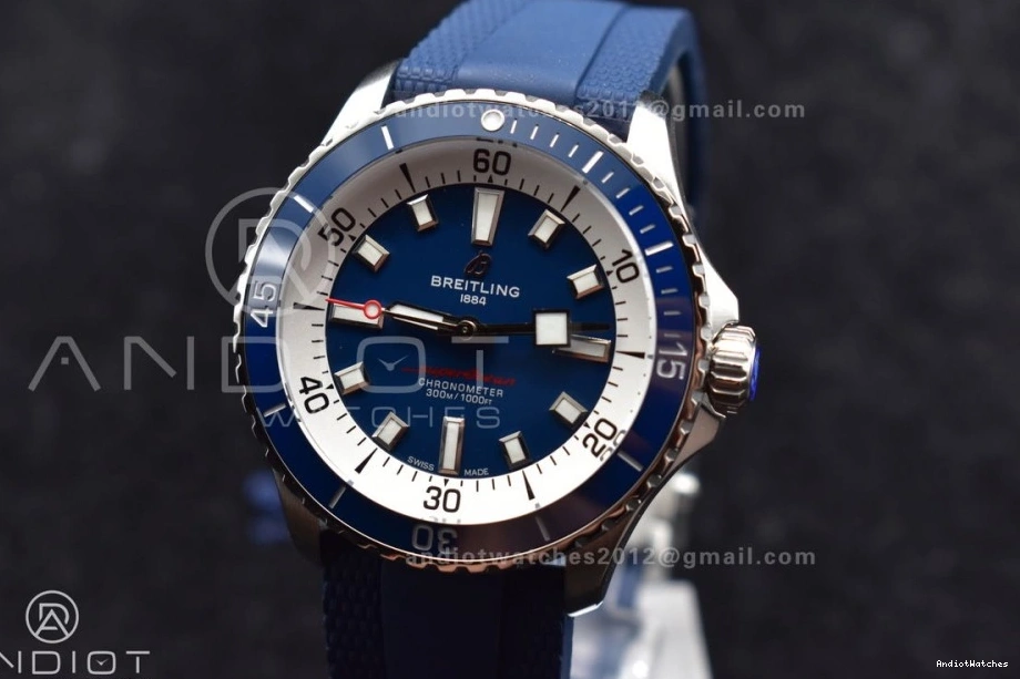 Edition Rubber 1:1 A on 42 SuperOcean Best SS Strap BLSF Dial 1168 Automatic Blue Contemporary Blue 1210